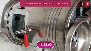 Samovar Semaver (Tek musluklu Komurlu) Tea Pot Not Included