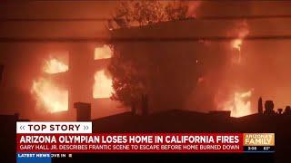 Arizona Olympian loses home in California wildfires