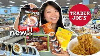 TRADER JOE’S FOOD HAUL! Trying NEW Asian Trader Joe’s Food 2024