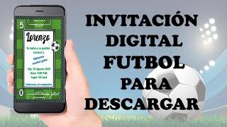 Invitación Fútbol