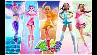 Winx Club Tecna Musa Layla Flora Stella Reboot Transformation 4kids Style