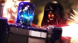 Toy Warfare: Optimus Prime Vs. Darth Maul (Stop Motion Animation)