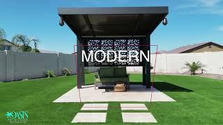 Modern Outdoor Living by Oasis Patio Cover - 4K Aluminum Pergola