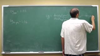 Calculate Density From Specific Gravity 001