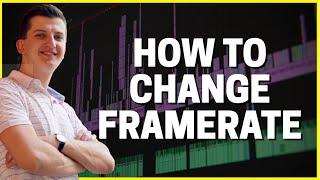 How To Change Frame Rate Lower FPS Premiere pro