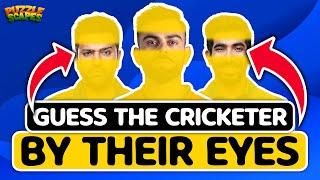 Guess the Indian cricketers by their eyes quiz | Cricket quiz | @puzzlescapes