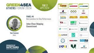 2024 GREEN4SEA Athens Forum, Tom Evensen, Jotun, Jotun clean shipping commitment