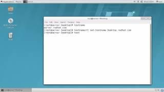 How to change Hostname in redhat 7 through terminal