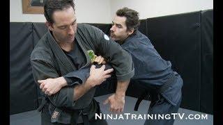 Extremely Effective Ninja Take Down- Shinden Fudo Ryu "Gokuraku Otoshi"