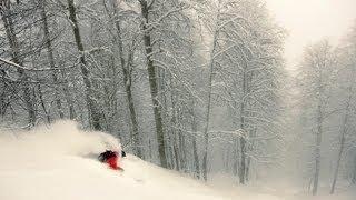 Freeride Skiing Russia - Deep Snow in Krasnaya Polyana