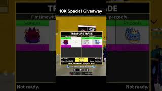 Giving Venom To A Subscriber 10K Spacial Giveaway #bloxfruits