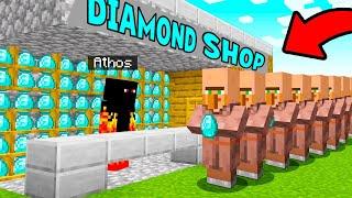 I Opened a Diamond Shop for Villagers in Minecraft