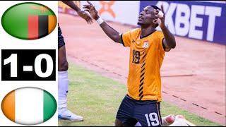 Zambia vs Ivory Coast 1-0 Highlights Kennedy Musonda Goal Ivory Coast vs Zambia 2024 Qualifiers CAN