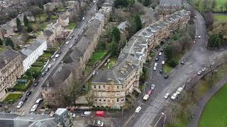 Queen's Park and Crosshill, Glasgow - 4K Drone Footage