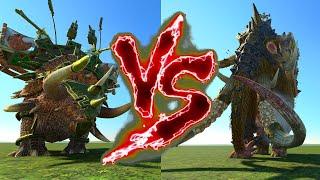 Ancient Stegadon VS War Mammoth: Who would kill more goblins? Total War Warhammer 3