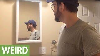 Horrifying haunted mirror captured on camera!