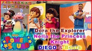 Nick Jr Team Dora the Explorer, Boots and Diego, and Nella the Princess Knight Power Squad