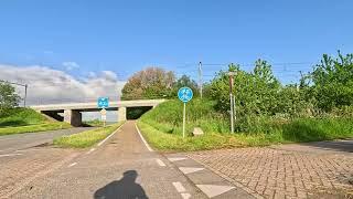 Cycling in the Netherlands from Woensdrecht to Bergen op Zoom, touristic cycle route