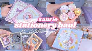 stationery haul  sanrio accessories, blind boxes, washi tapes & more  ft. Stationery Pal