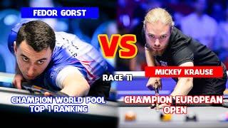 FEDOR GORST "Champion World Pool" VS MICKEY KRAUSE "Champion EUROPEAN" | RACE TO 11