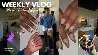 NAIL TECH WEEKLY VLOG | revamping my nail studio, organizing, amazon supply haul + more (pt. 1)