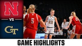 Nebraska vs. Georgia Tech Game Highlights | 2024-25 ACC Women's Basketball