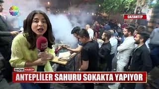 Antepliler sahuru sokakta yapıyor