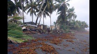 Hurricane BERYL Georgetown, St Vincent video footage