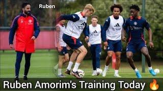 RUBEN AMORIM'S FINAL TRAINING INSIDE CARRINGTON TODAYMANCHESTER UNITED OFFICIAL TACTICAL TRAINING