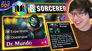 8 Sorcerer Mundo is a Immortal AP Tank (SET 13 PBE)