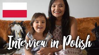 Trying to speak in POLISH with my child | Little girl trying to teach mommy Polish | Learning Polish