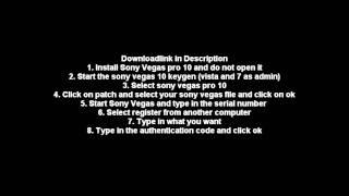 Sony Vegas pro 10 crack 32- and 64-bit + Downloadlink (works 100%)