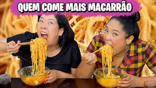 QUEM COME MAIS MACARRÃO GANHA | Blog das irmãs