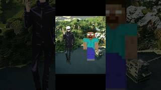 gojo Vs Herobrine  #shorts #viral #gojo #shortsvideo #minecraft