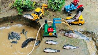 catch fish using mini water pump | fishing exciting | diy tractor ‪@Mini Fish Creator