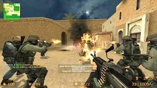 Counter Strike Source Zombie Riot mod multiplayer gameplay on Dust 2 map