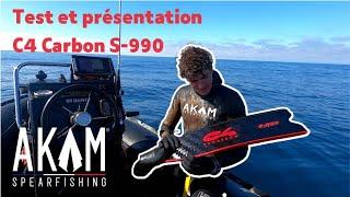 Test of the C4 CARBON S990, spearfishing and apnea fins by Akam Spearfishing.