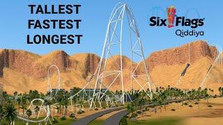 Falcon's Flight - The World's Tallest, Fastest & Longest Roller Coaster - Six Flags Qiddiya