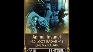 Warframe Alert: NIghtmare Mod Animal Instinct