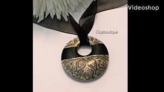 Polymer Clay Mica Shift Section Pendant