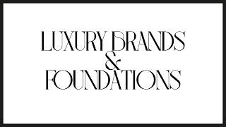 Why do luxury brands establish foundations?