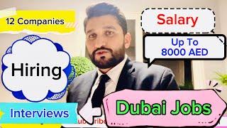 Hiring for Jobs In Dubai | Salary 1500 to 8000 AED | Jobs in UAE | Hiring in Dubai |WalkIn Interview