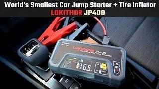 World's Smallest Car Jump Starter + Air Compressor | Lokithor JP400