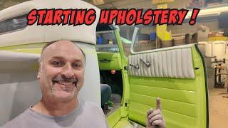 Starting upholstery on the interior of our 49 GMC and casting attempt!