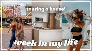 VLOG! cabo + seattle travel, touring a house, DIY backyard movie night, & getting my life together!