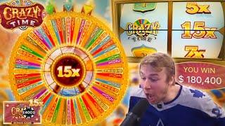 SHUTTING THE CRAZY TIME WHEEL DOWN! ($180,000 WIN)