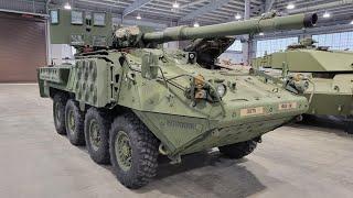 M1128 Stryker MGS at the National Armor and Cavalry collection