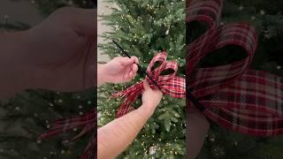 A simple way to decorate your Christmas tree this year using ribbon!  #shorts #diy #christmas