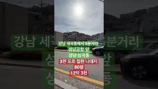 성남 심곡동 나대지 땅 80평 12억대