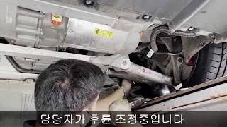 테슬라 모델S  휠얼라인먼트 조정 대전 휠얼라인먼트 잘하는 곳 예일모터스 유성 TESLR Model s Wheel Alignment Adjustment